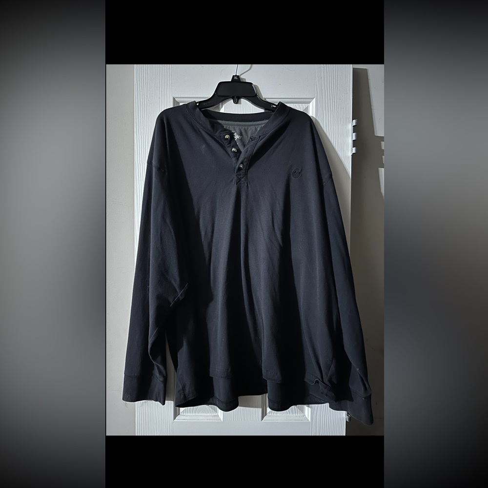 wrangler long sleeve tshirt black size 4X